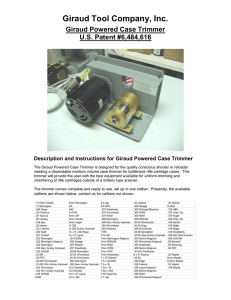 Giraud Powered Case Trimmer