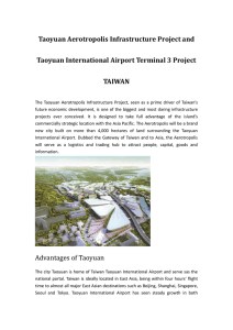 Taoyuan Aerotropolis Infrastructure Project and Taoyuan
