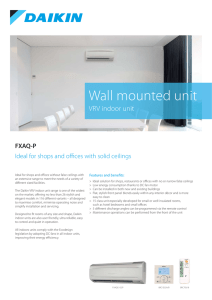 Wall mounted unit