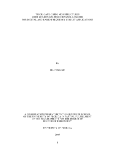 1 thick-gate-oxide mos structures with sub-design