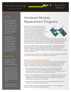 Hardware Module Replacement Programs