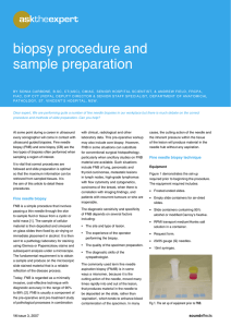 Sample preparation Biopsy Procedure And