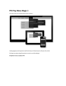 PVII Pop Menu Magic 3 - Project Seven Development