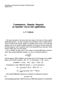 Commutators, Singular Integrals on Lipschitz Curves and Applications