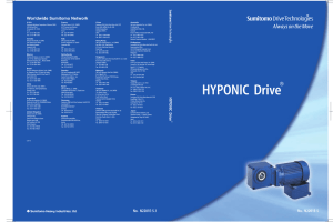 HYPONIC Drive - Sumitomo Drive Technologies