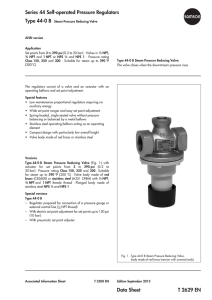 Series 44 Self-operated Pressure Regulators Data Sheet