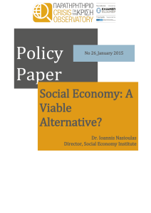 Social Economy: A Viable Alternative?