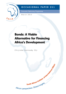 Bonds: A Viable Alternative for Financing Africa`s