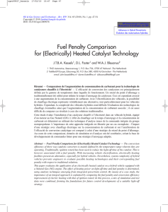 Fuel Penalty Comparison for (Electrically) Heated Catalyst Technology