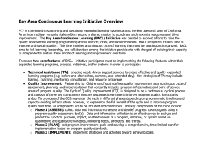 Bay Area Continuous Learning Initiative Overview