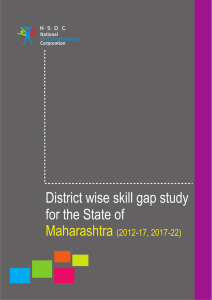 District wise skill gap study of Maharashtra