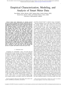 Empirical Characterization, Modeling, and Analysis of Smart Meter