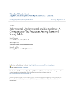 Bidirectional, Unidirectional, and Nonviolence: A Comparison of the