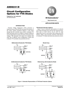 AND8231/D Circuit Configuration Options for TVS Diodes