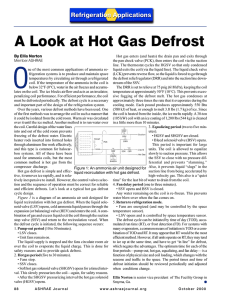 A Look at Hot Gas Defrost