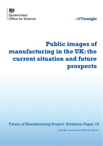 Public images of manufacturing in the UK: the current