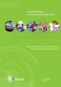 Lancefield Road Precinct Structure Plan - Community