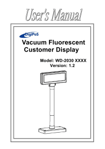 Vacuum Fluorescent Customer Display