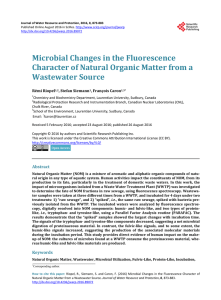 Microbial Changes in the Fluorescence Character of Natural