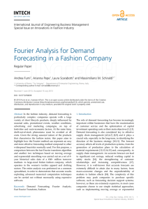 Fourier Analysis for Demand Forecasting in a Fashion Company