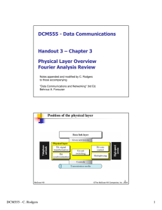 DCM555 - Data Communications Handout 3 œ Chapter 3