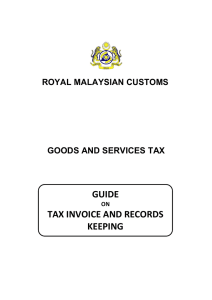Tax Invoice and Records Keeping (revised as at 20 July 2014)