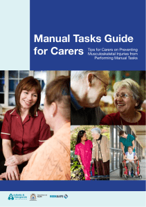 Manual tasks guide for carers