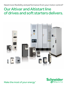 Our Altivar and Altistart line of drives and soft starters delivers.