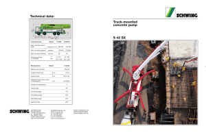 Technical data: Truck-mo concrete S 42 SX Truck