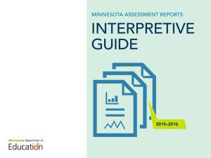 Interpretive Guide for Minnesota Assessment Reports 2015-2016