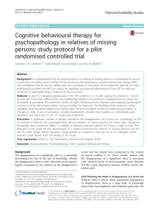 Cognitive behavioural therapy for psychopathology in relatives of