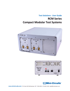 RCM Series Compact Modular Test Systems