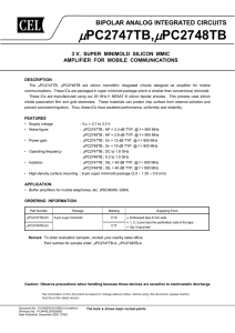 NEC UPC2747TB-E3-A datasheet: pdf