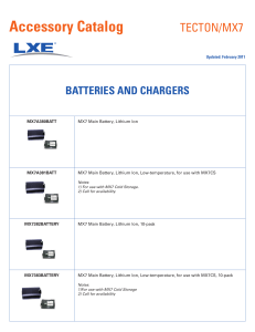 Tecton MX7 Accessory Guide | PDF