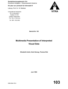 Multimedia Presentation of Interpreted Visual Data