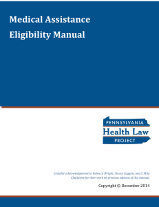 Medical Assistance Eligibility Manual