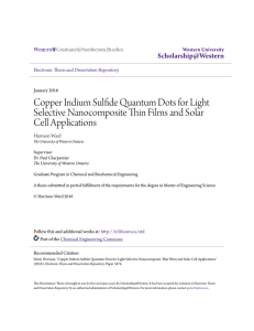 Copper Indium Sulfide Quantum Dots for Light Selective