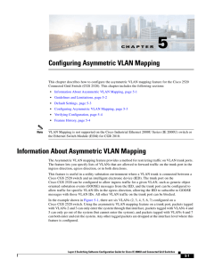 Configuring Asymmetric VLAN Mapping