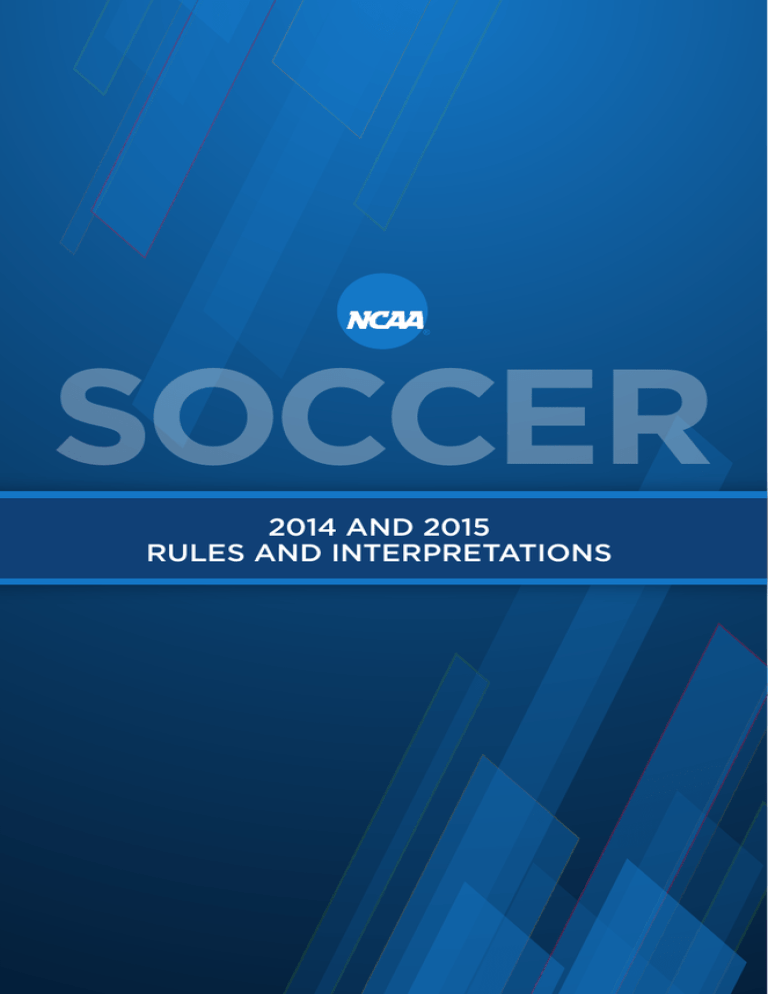 NCAA Soccer Rule Book