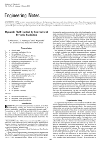 Dynamic Stall Control by Intermittent Periodic Excitation