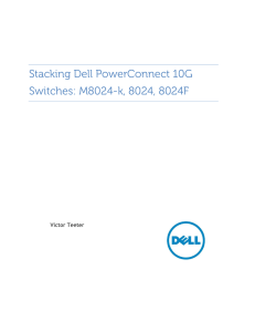 Stacking Dell PowerConnect 10G Switches: M8024-k