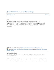 Simulated Blood Pressure Responses in Lie