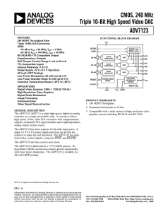 ADV7123 Data Sheet