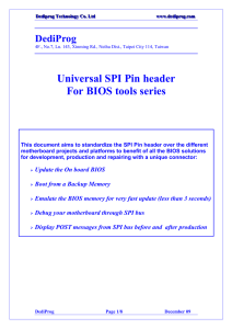 Universal SPI Pin header For BIOS tools series