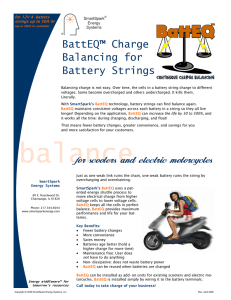 BattEQ™ Charge Balancing for Battery Strings