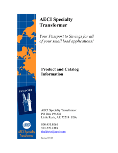 AECI Specialty Transformer