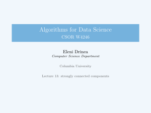 Algorithms for Data Science - CSOR W4246