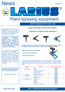 Paint spraying equipment