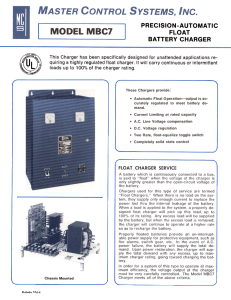 precision -automatic float battery charger