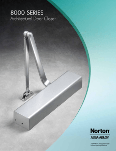 Architectural Door Closer